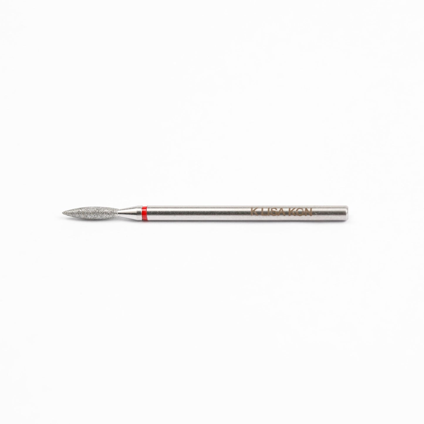 Lisakon - Diamond nail drill bit flame red EXPERT head diameter 2,1 mm / working part 8 mm