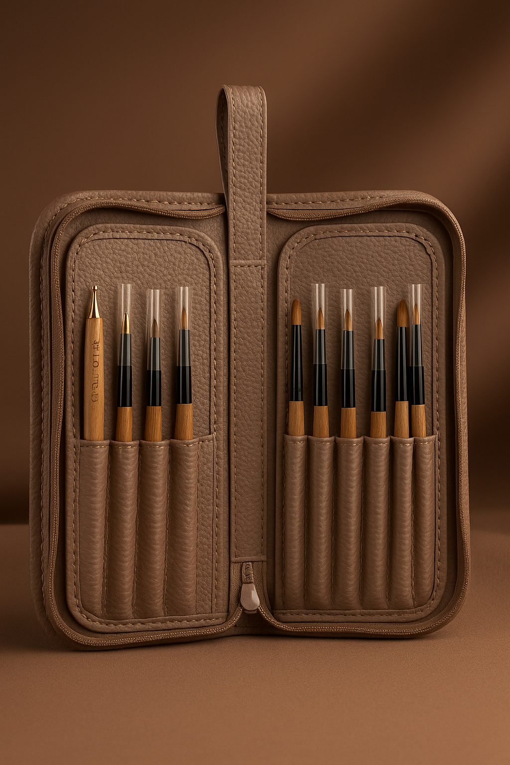 LisaKon Elite ProCase: Nail Artist's Brush & Tool Organizer. (Brushes not included)