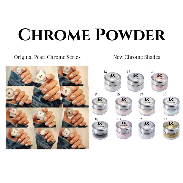 LisaKon Glossy Chrome Powder Collection