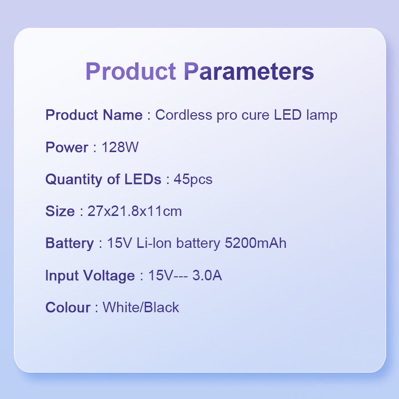 NEW! 2026 Cordless PRO Cure Led Lamp