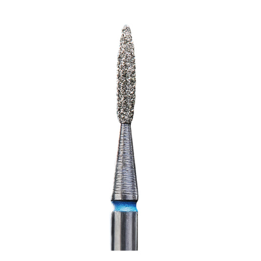 Staleks Diamond nail drill bit #88, “flame” , blue, head diameter 1.6 mm/ working part 8 mm