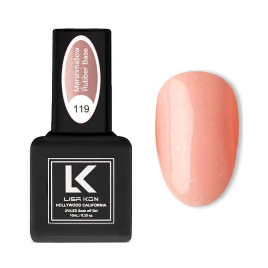 Marshmallow Rubber Base Coat 119 – Natural Pink Shimmer