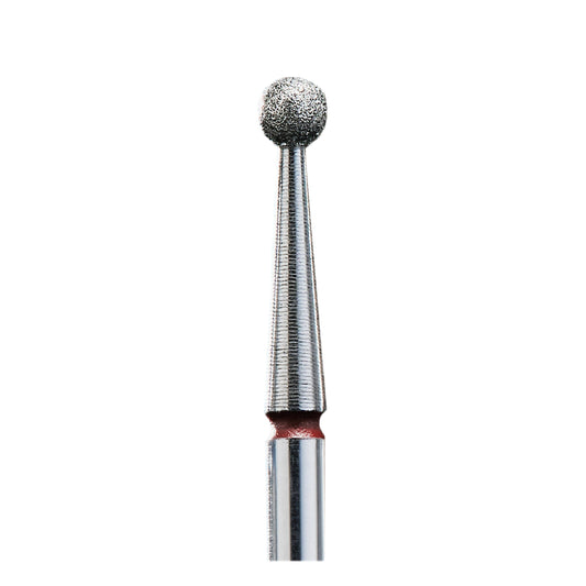 Staleks Diamond nail drill bit #76, “ball”, red, head diameter 2.7 mm