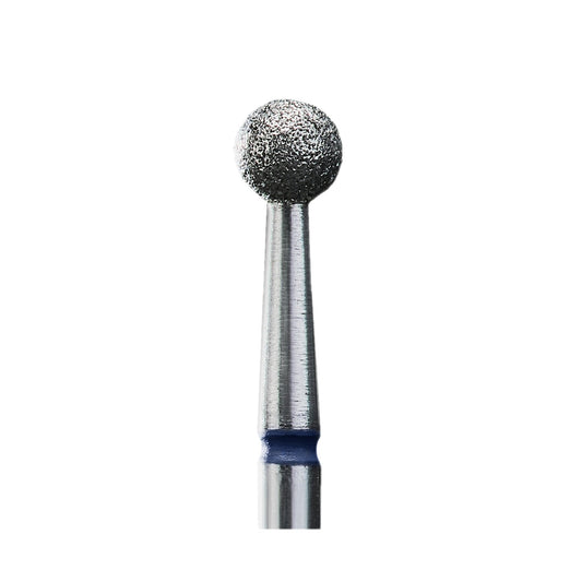 Diamond nail drill bit #83, “ball”, blue, head diameter 4 mm
