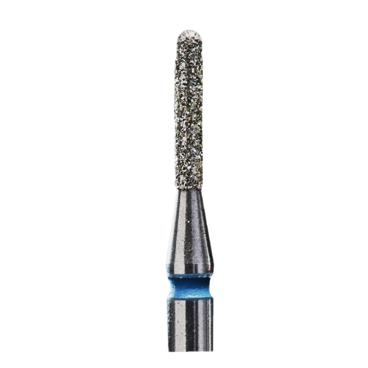 Staleks Diamond nail drill bit #65, rounded “cylinder”, blue, head diameter 1.4 mm/ working part 8 mm