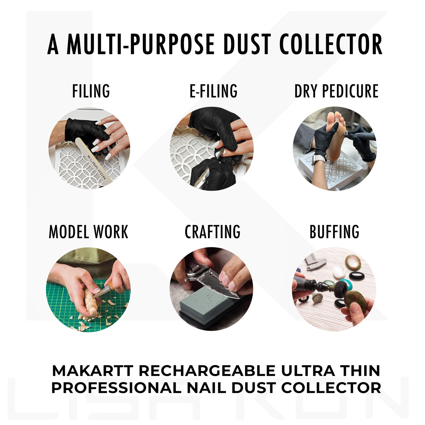 LisaKon Pro Nail Dust Collector