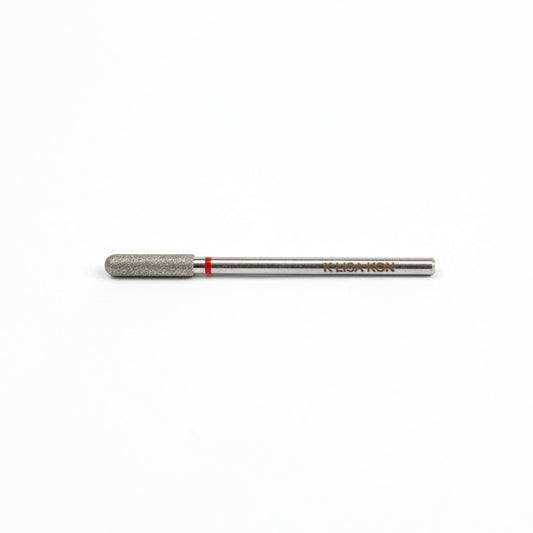 Lisakon - Diamond nail drill bit, rounded “cylinder”, 2.3 mm/ working part 8 mm