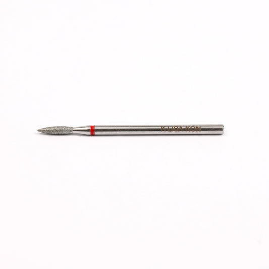 Lisakon - Алмазное сверло для ногтей огненно-красное EXPERT диаметр головки 2,1 мм / рабочая часть 8 мм