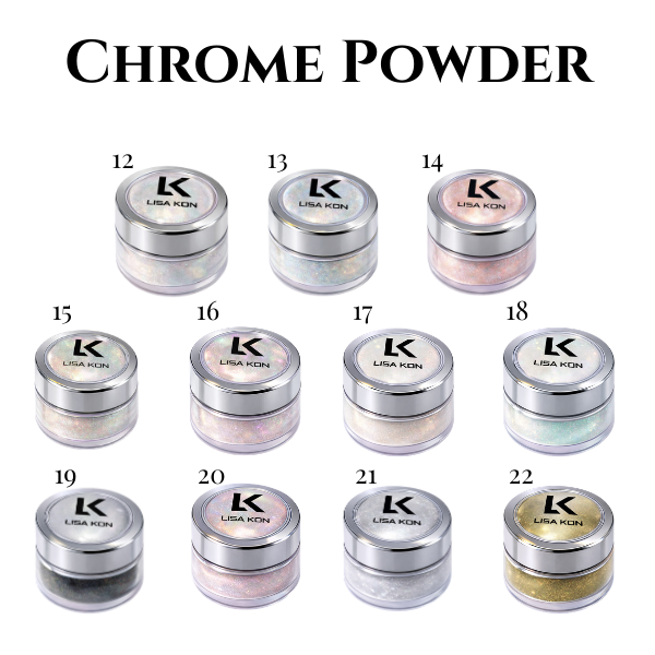 LisaKon Glossy Chrome Powder Collection
