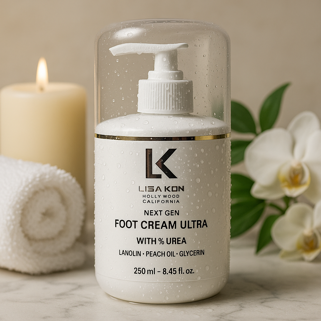 Lisa Kon – Foot Cream – 5% or 15% Urea Foot Cream for Dry Cracked Feet Heels Knees Elbows Repair Treatment, Moisturizer Softener for Feet