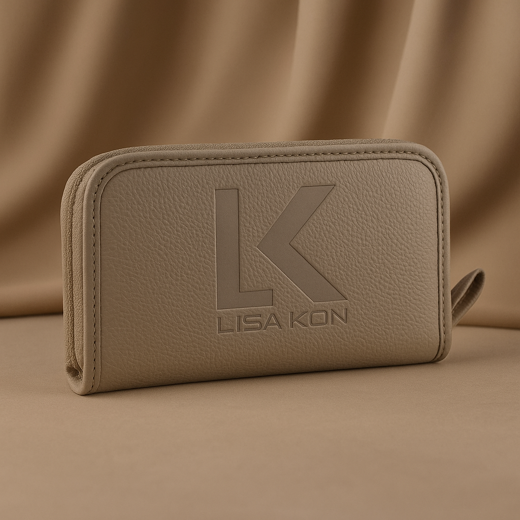 LisaKon Elite ProCase: Nail Artist's Brush & Tool Organizer with 10 Must-Have Brushes.