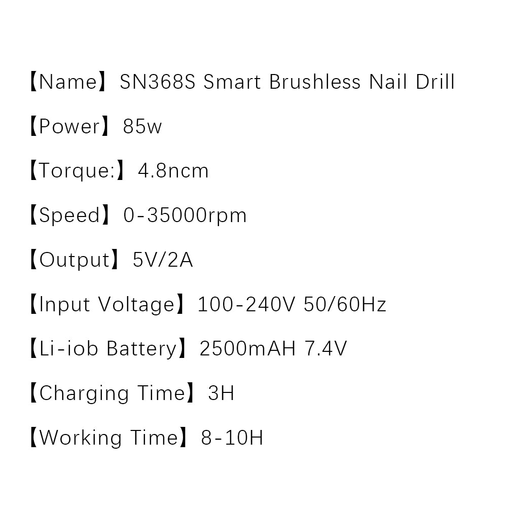 35k Smart Brushless Nail Drill Machine (2 in 1)