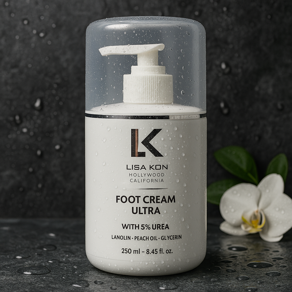 Lisa Kon – Foot Cream – 5% or 15% Urea Foot Cream for Dry Cracked Feet Heels Knees Elbows Repair Treatment, Moisturizer Softener for Feet