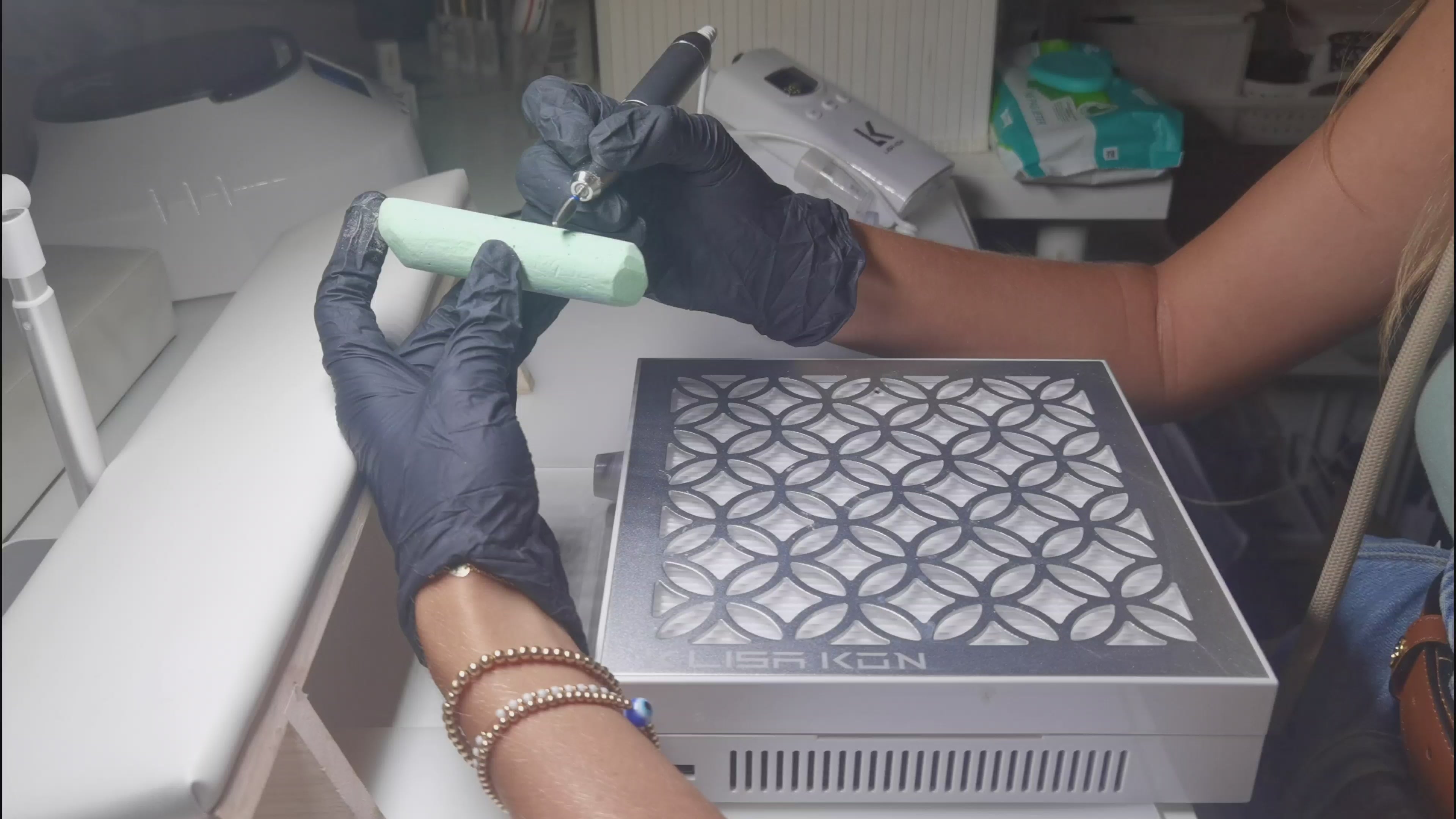 Mirage Nail Dust Collector ベージュ LisaKon Pro Nail Dust Collector – Lisakon