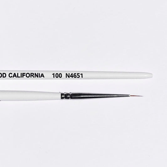 LK NAIL ART LINER (5 мм), KOLINSKY HAIR N 4651 – для очень тонких линий и бордюров. 