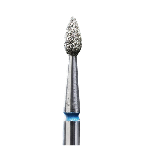 Staleks Diamond nail drill bit, “drop” , blue, head diameter 2,3 mm/ working part 5 mm