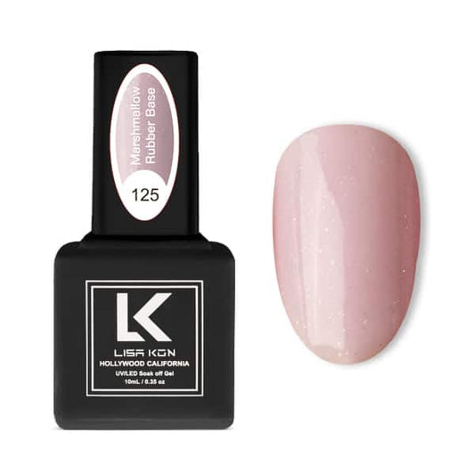 Marshmallow Rubber Base Coat 125 – Cold Pink Shimmer