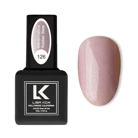 Marshmallow Rubber Base Coat 126 – Deep Cold Pink Shimmer