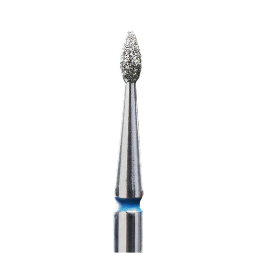Staleks Diamond nail drill bit #35, “drop”, blue, head diameter 1.6 mm/ working part 4 mm