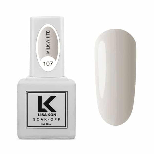 Esmalte en gel 107 blanco leche 