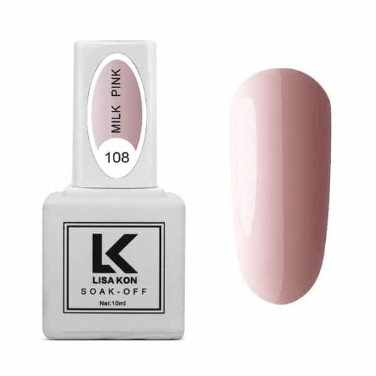 Esmalte en gel 108 rosa leche 