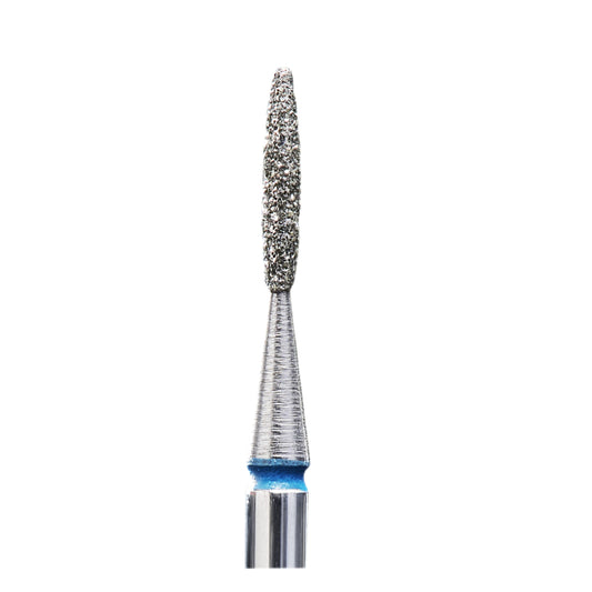 Staleks Diamond nail drill bit #89, “flame” , blue, head diameter 1.4 mm/ working part 8 mm