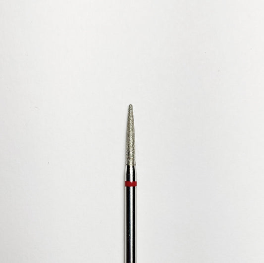 Diamond nail drill bit, “frustum”, red, head diameter 1.2 mm/ working part 8 mm