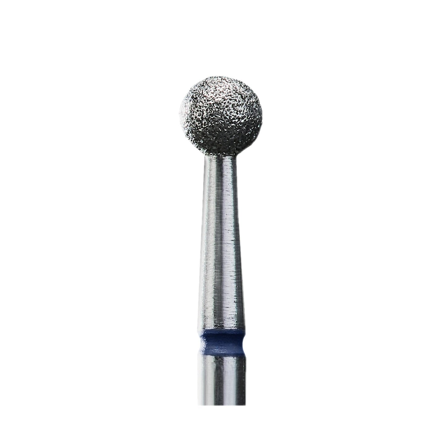 Diamond nail drill bit, “ball”, blue, head diameter 4 mm