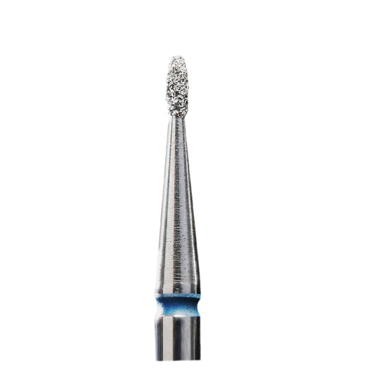 Staleks Diamond nail drill bit, rounded “bud” , blue, head diameter 1.2 mm/ working part 3 mm