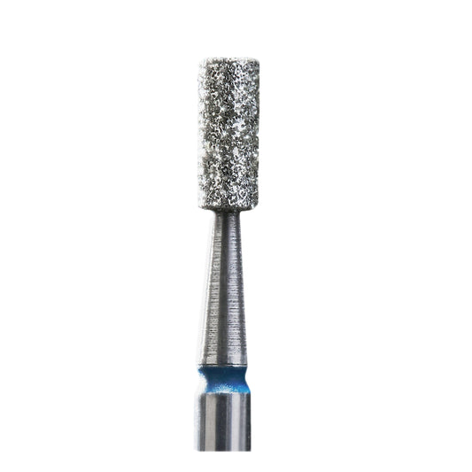 Сверло для ногтей Сталекс Алмазное №93, «цилиндр», синее, диаметр головки 2,5 мм/ рабочая часть 6 мм